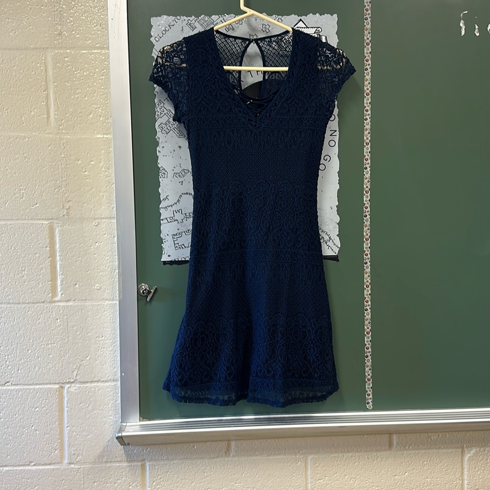 Blue midi dress